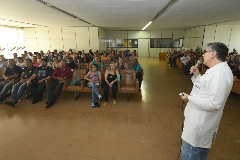Foto da matéria Servidores municipais são treinados sobre riscos biológicos e EPIs