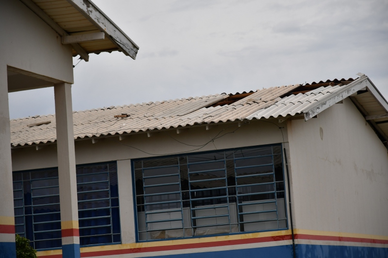 Foto da matéria Chuva destelhou parcialmente cerca de 20 casas