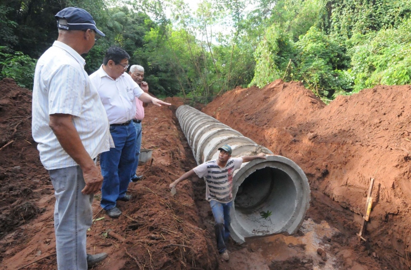 Foto da matéria Ampliação de galerias deve eliminar alagamentos na Parigot de Souza
