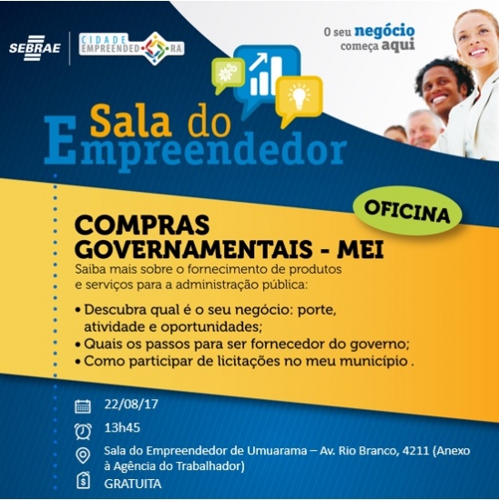 Foto da matéria Capacitação prepara micro e pequenas empresas para licitações em Umuarama