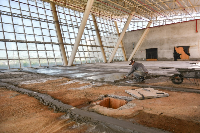 Foto da matéria Construção do Centro de Eventos ganha mais fôlego na última etapa