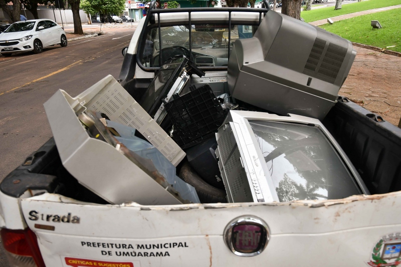 Foto da matéria Bairro Saudável permite o descarte correto de eletrônicos