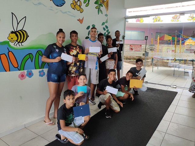 Foto da matéria Atletas mirins que correram em SP visitam o prefeito Pozzobom