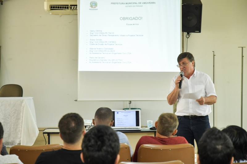 Foto da matéria Em audiência pública, Pozzobom apresenta investimentos em infraestrutura urbana