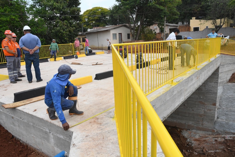 Foto da matéria Pavimentação da Ponte do Petrópolis concluirá a obra na próxima semana