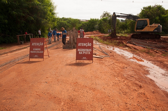 Foto da matéria Começa a recuperação da ponte no acesso ao Jardim São Cristóvão