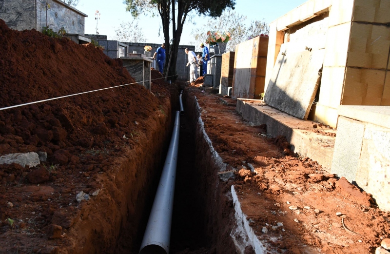 Foto da matéria Cemitério Municipal recebe melhorias