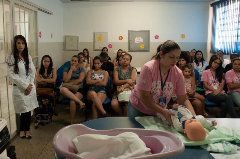 Foto da matéria Grupo mensal prepara gestantes para cuidados necessários ao bebê