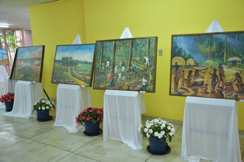 Foto da matéria Centro Cultural Vera Schubert exibe telas históricas de Hachicho