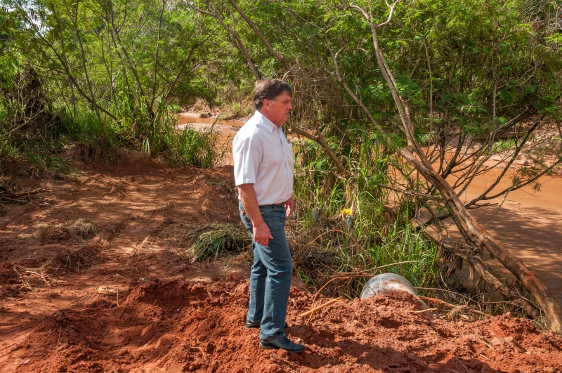Foto da matéria Recuperação da ponte no acesso ao Jardim São Cristóvão exige mais serviços
