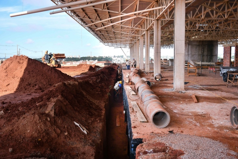 Foto da matéria Construção do Terminal rodoviário ganha ritmo mais acelerado
