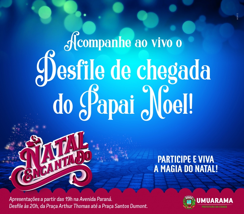Foto da matéria Umuarama recebe o Papai Noel com grande desfile natalino neste sábado