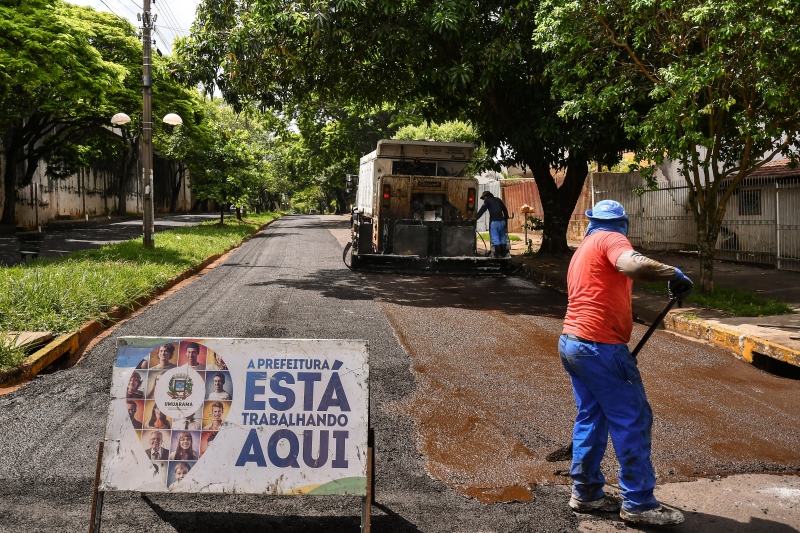 Foto da matéria Micropavimentação é finalizada nos bairros Alvorada e São Gaetano