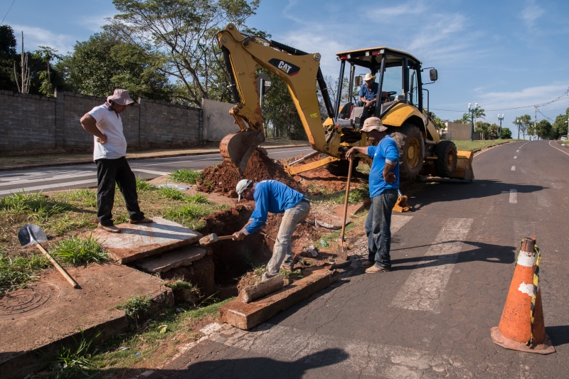 Foto da matéria Prefeitura melhora drenagem pluvial na Rio Grande do Sul e no S. Cristóvão