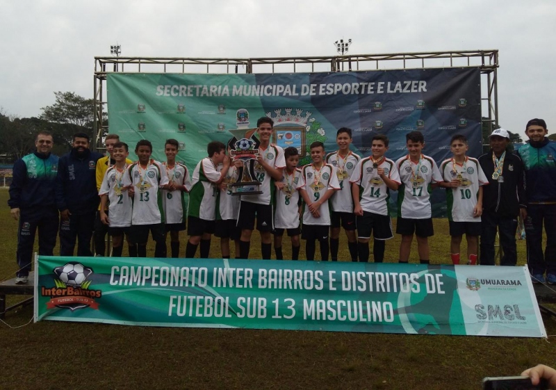 Foto da matéria Colégio Bento/Jardim União é o campeão do Interbairros e Distritos de Futebol Sub-13