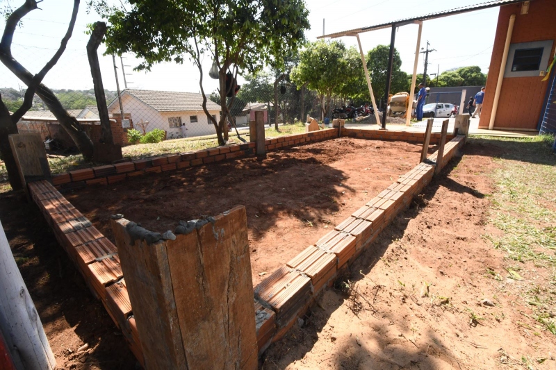 Foto da matéria CMEI Cecília Meireles amplia área coberta para os alunos