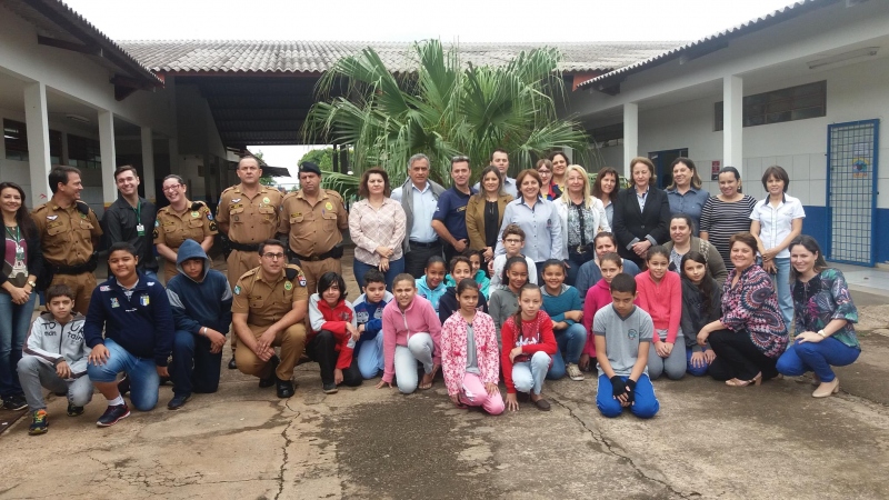 Foto da matéria Proerd tem aula inaugural na  rede municipal de educação