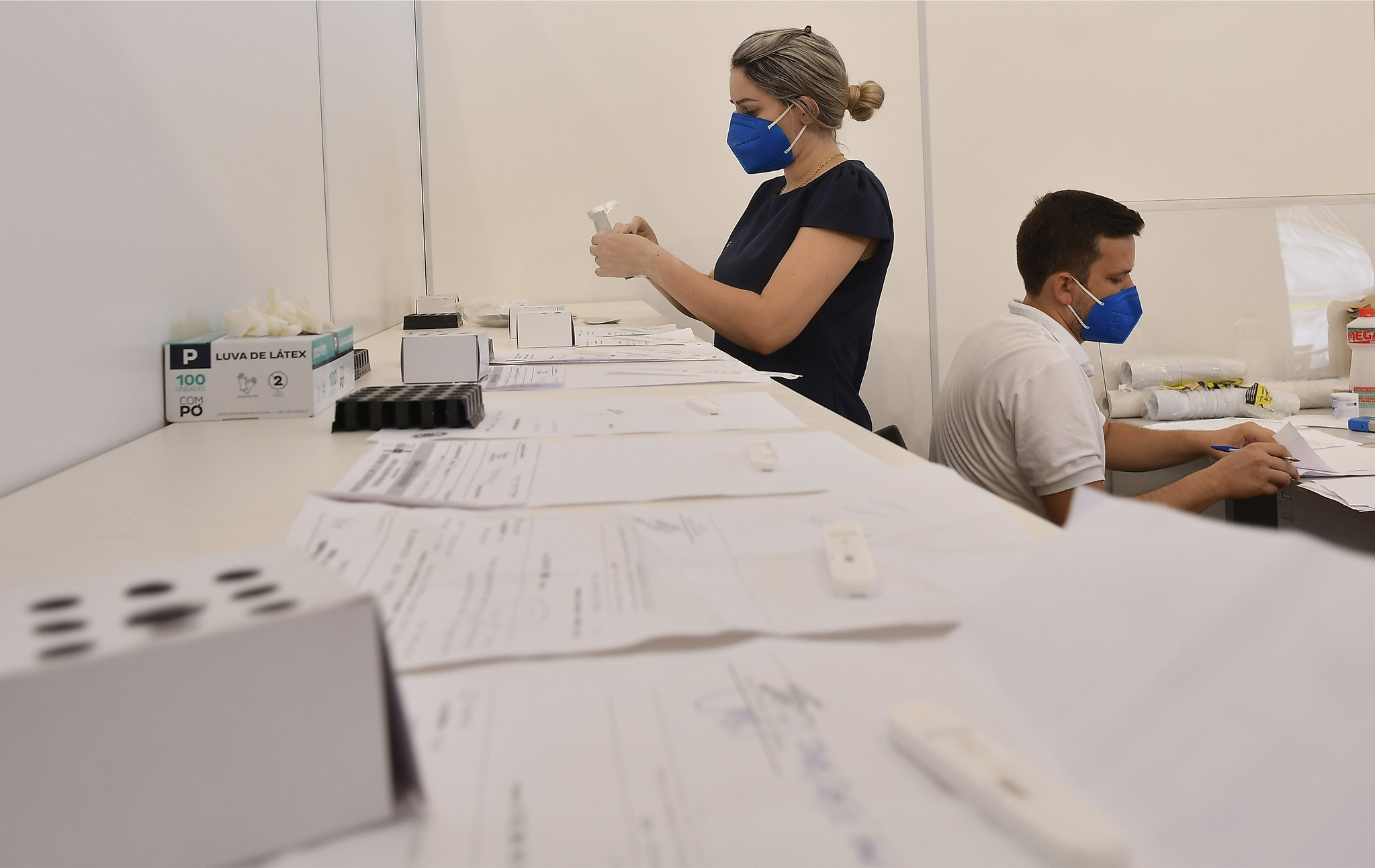 laboratório de exames