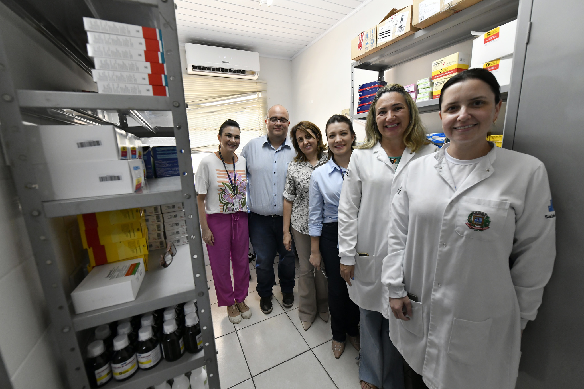 equipe da farmácia UBS Jardim Cruzeiro