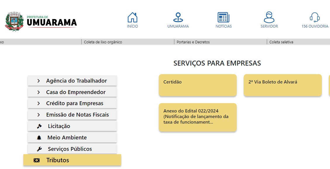 SITE DA PREFEITURA