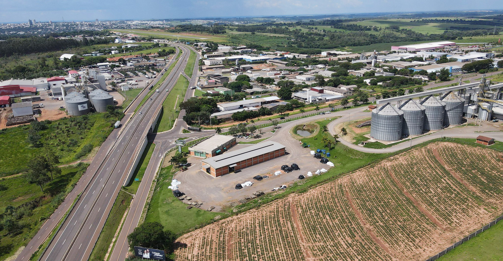 IMAGEM AÉREA DO PARQUE INDUSTRIAL