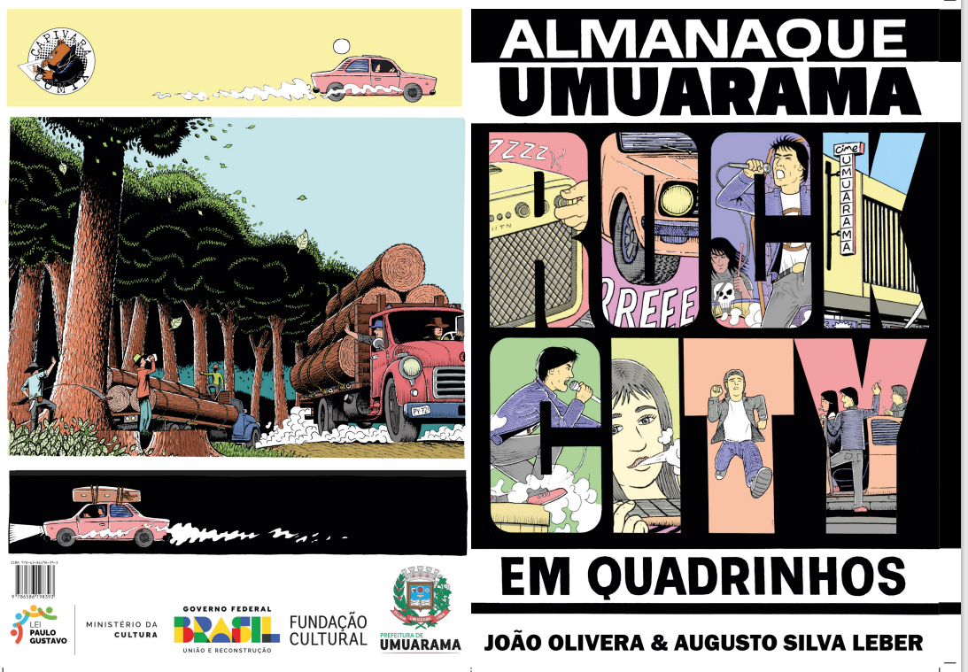 capa do almanaque umuarama rock city em quadrinhos