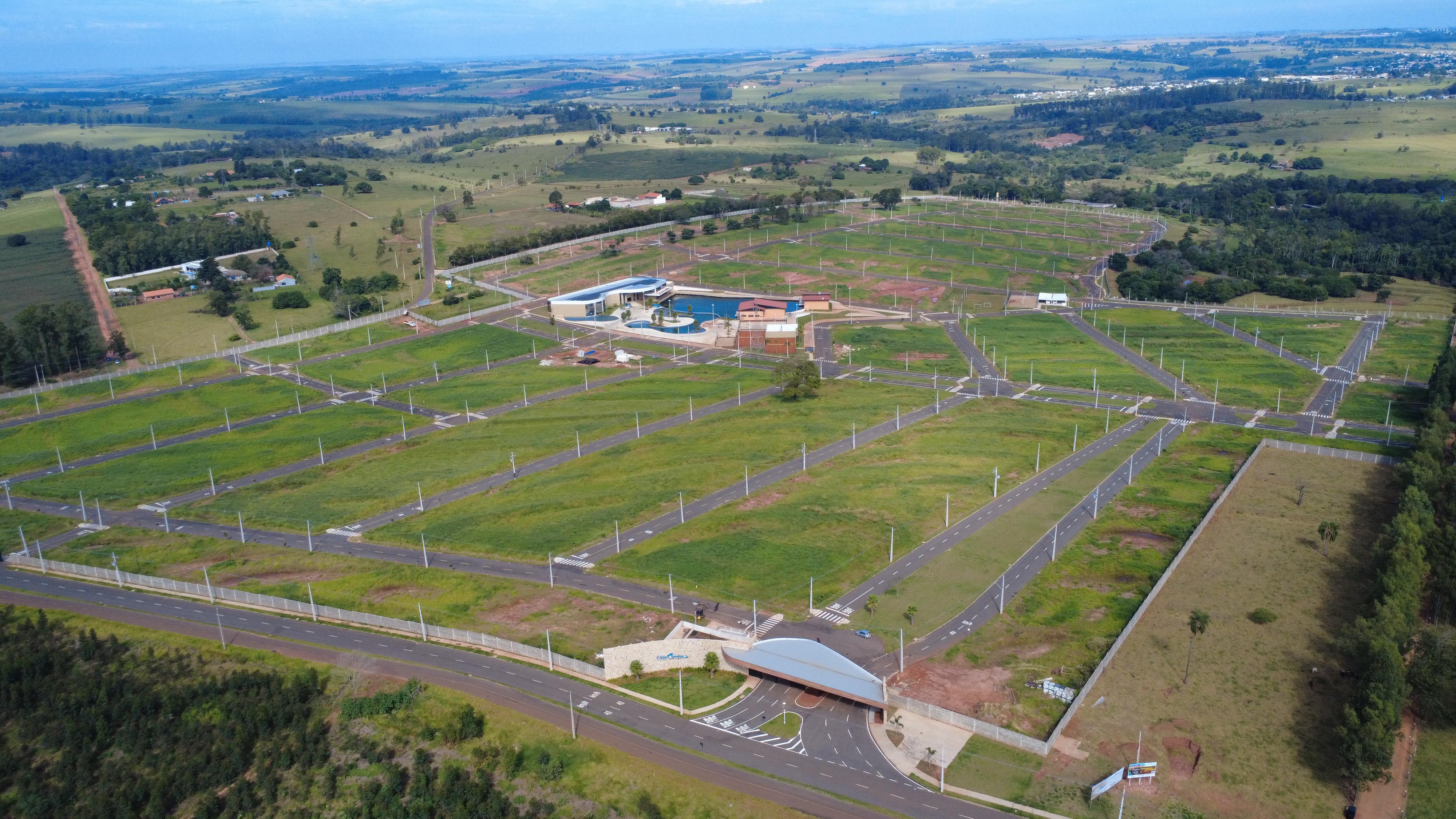 imagem aérea do loteamento embargado