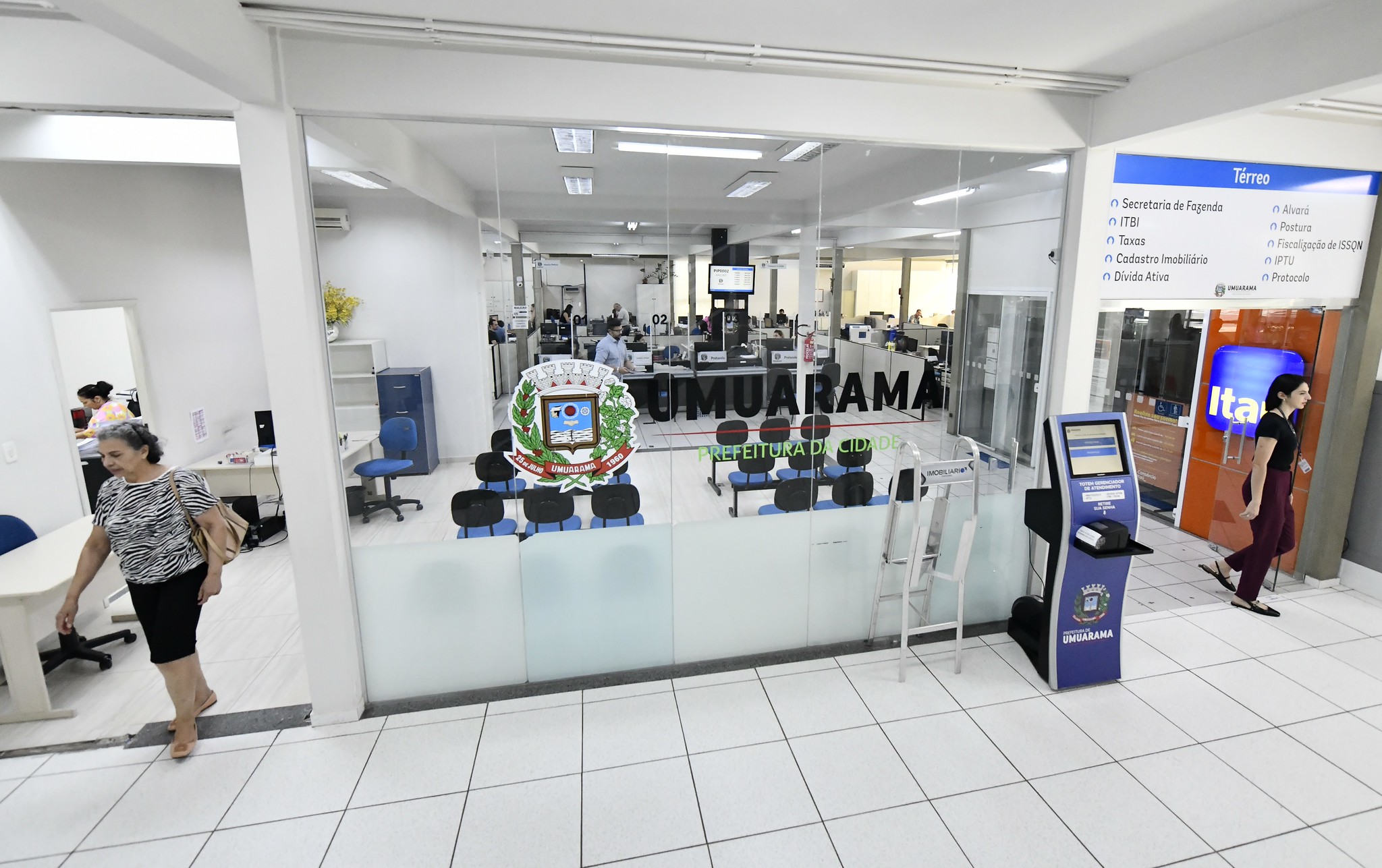 imagem do setor de atendimento ao público da prefeitura