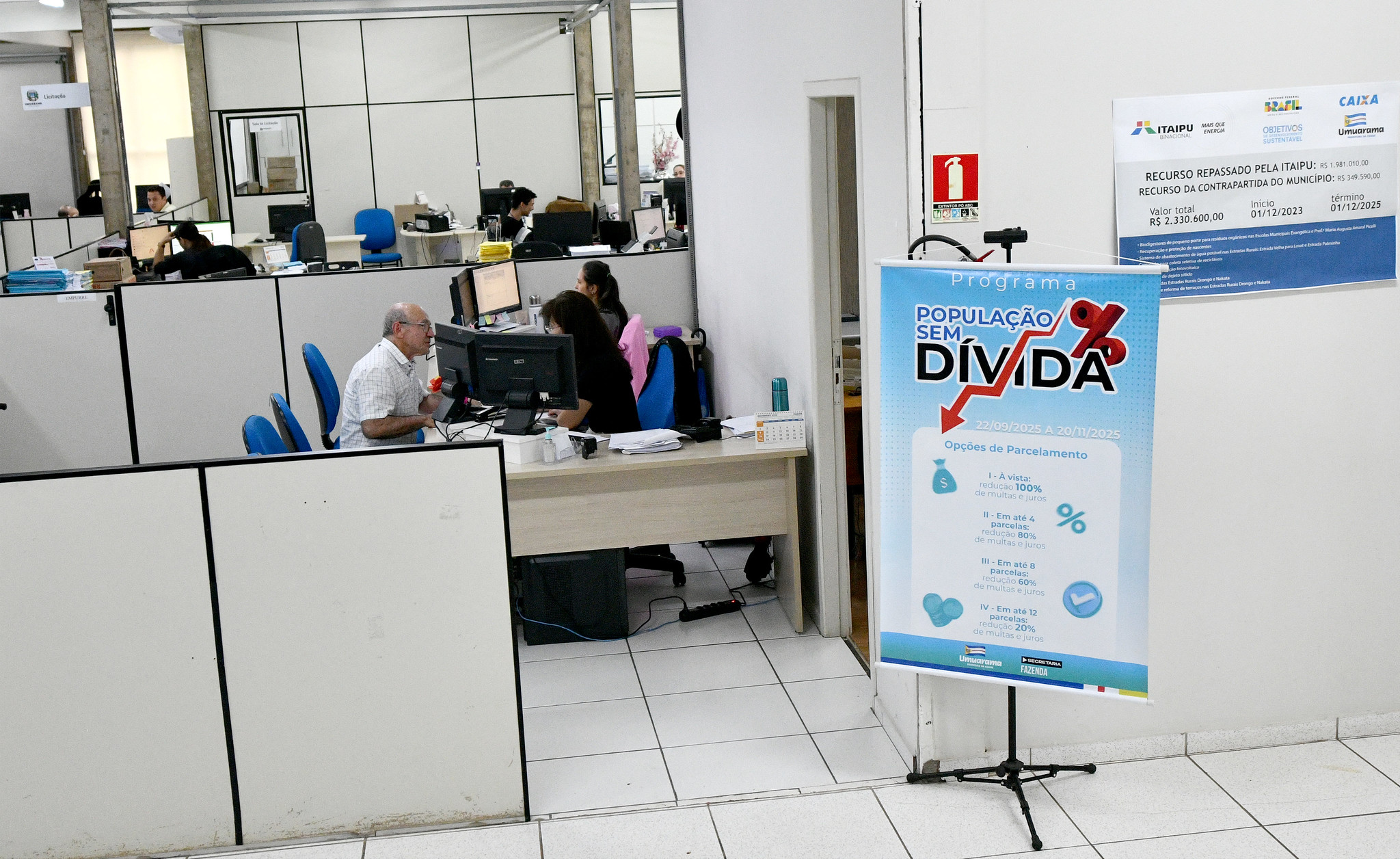 setor de renegociação de dívidas na prefeitura