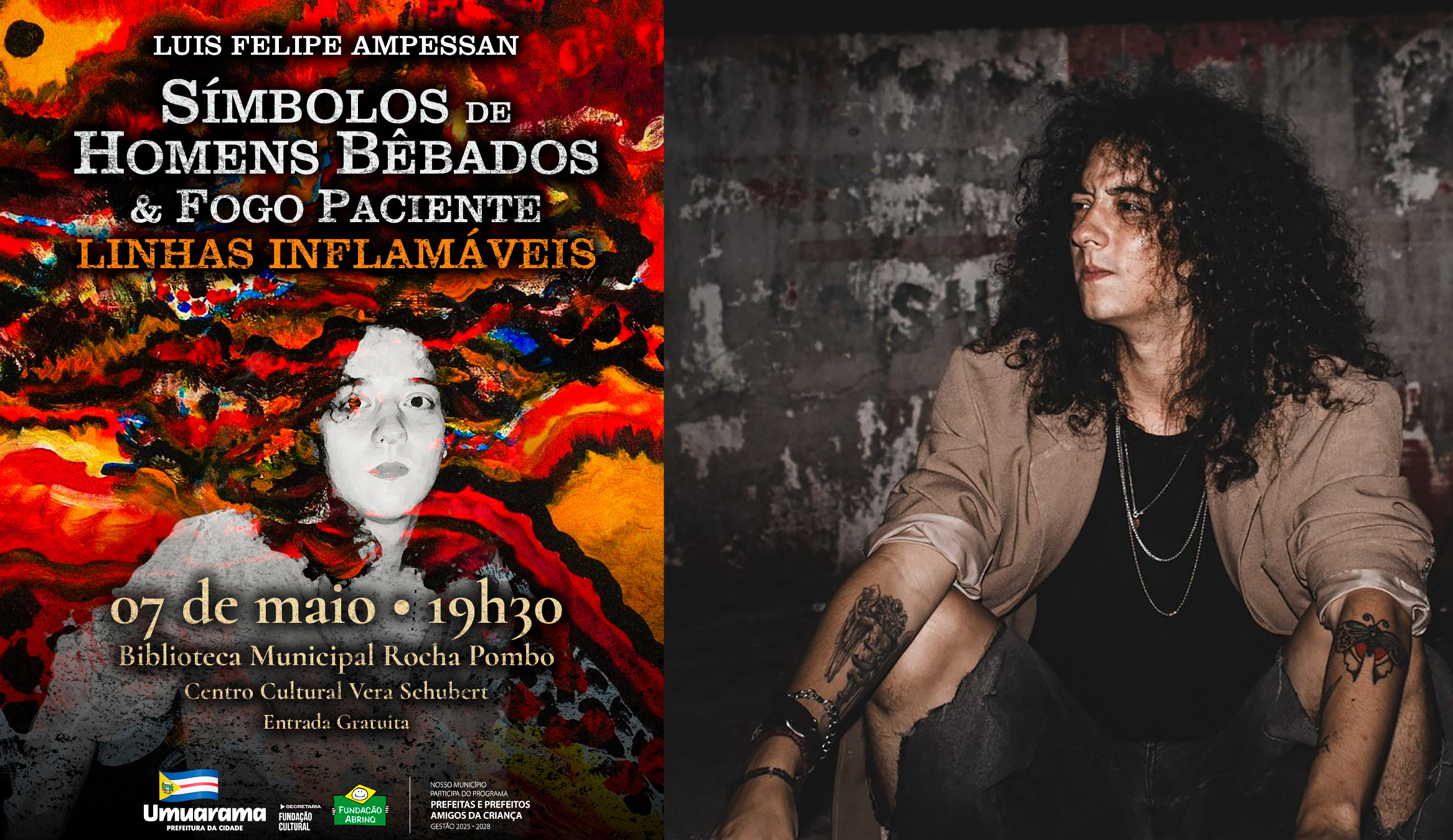 imagem do escritor e ao lado a capa do livro