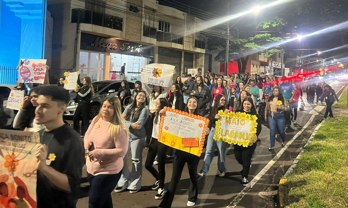 imagem da passeata realizada no ano passado