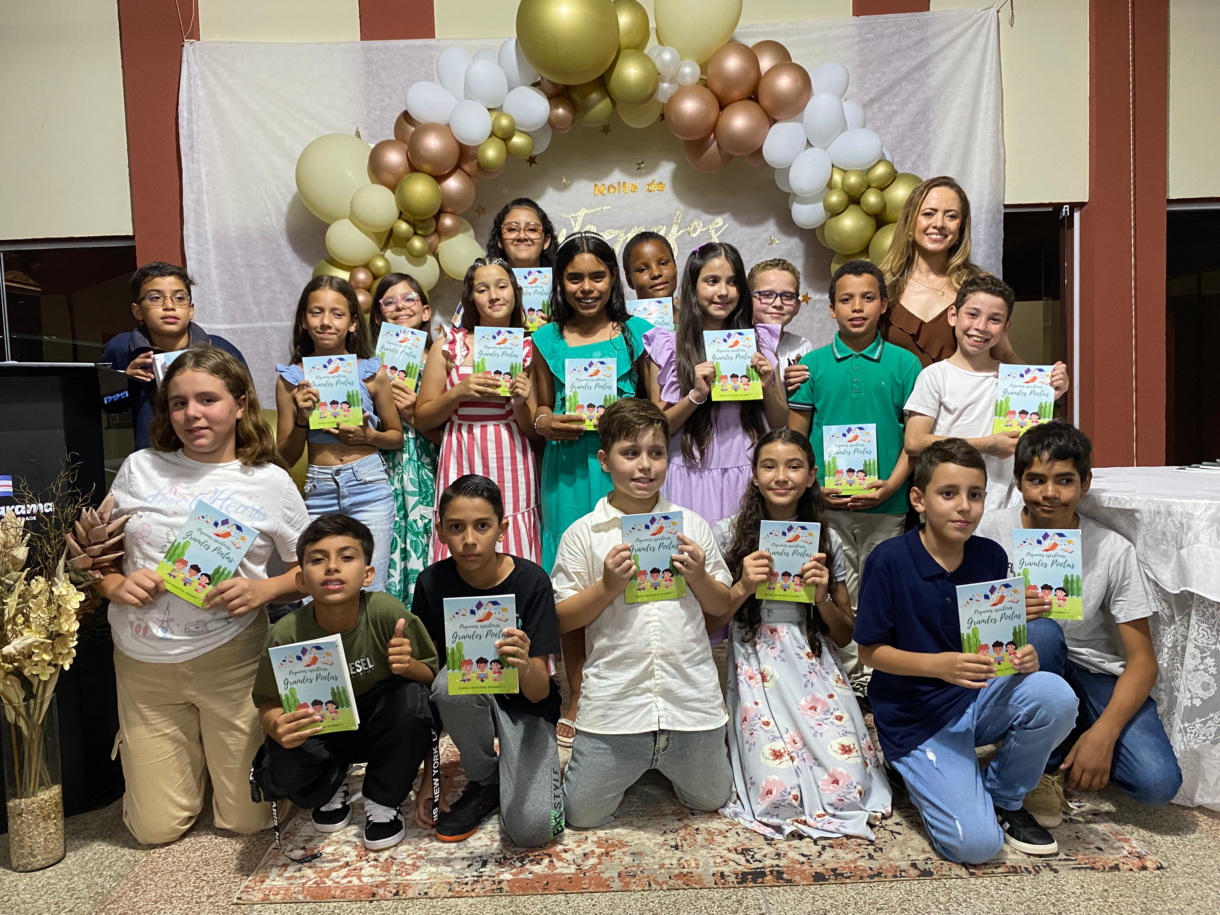 alunos perfilados mostram ivro