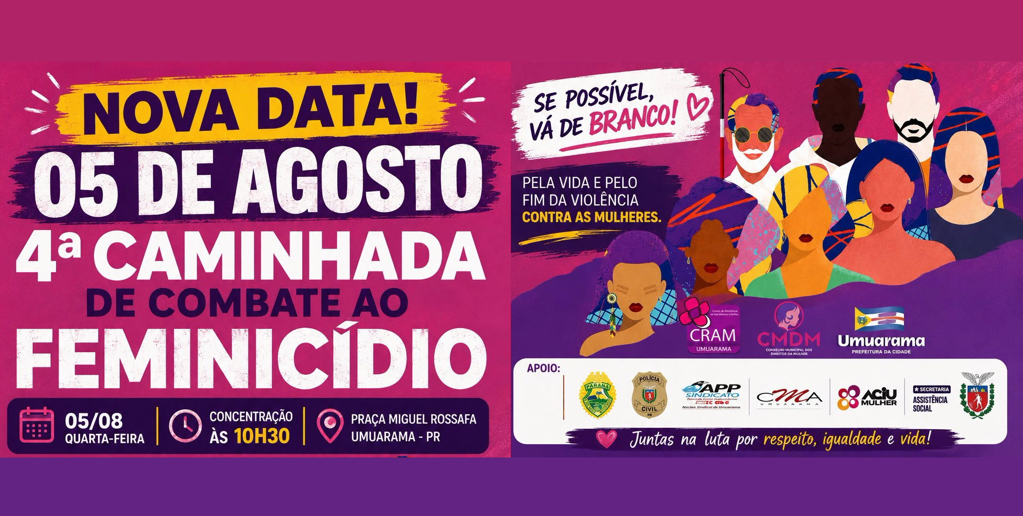 cartaz promocional da ação