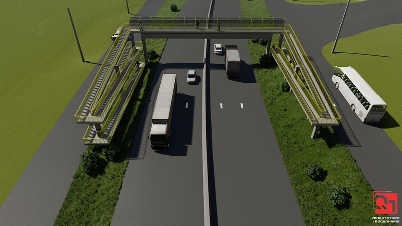 Foto da matéria DER apresenta ao prefeito modelo de passarela que será construída no IFPR