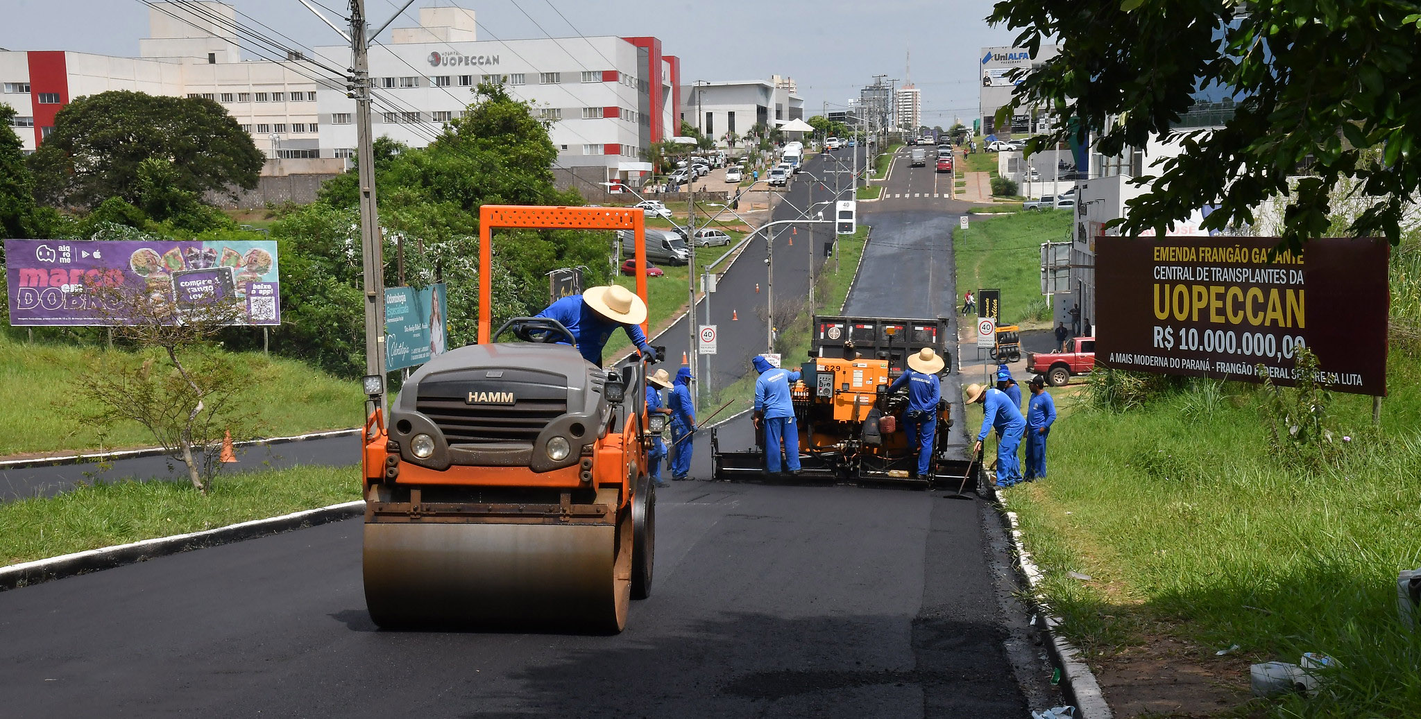 Foto da matéria Recapeamento da avenida Paraná será concluído ainda nesta semana
