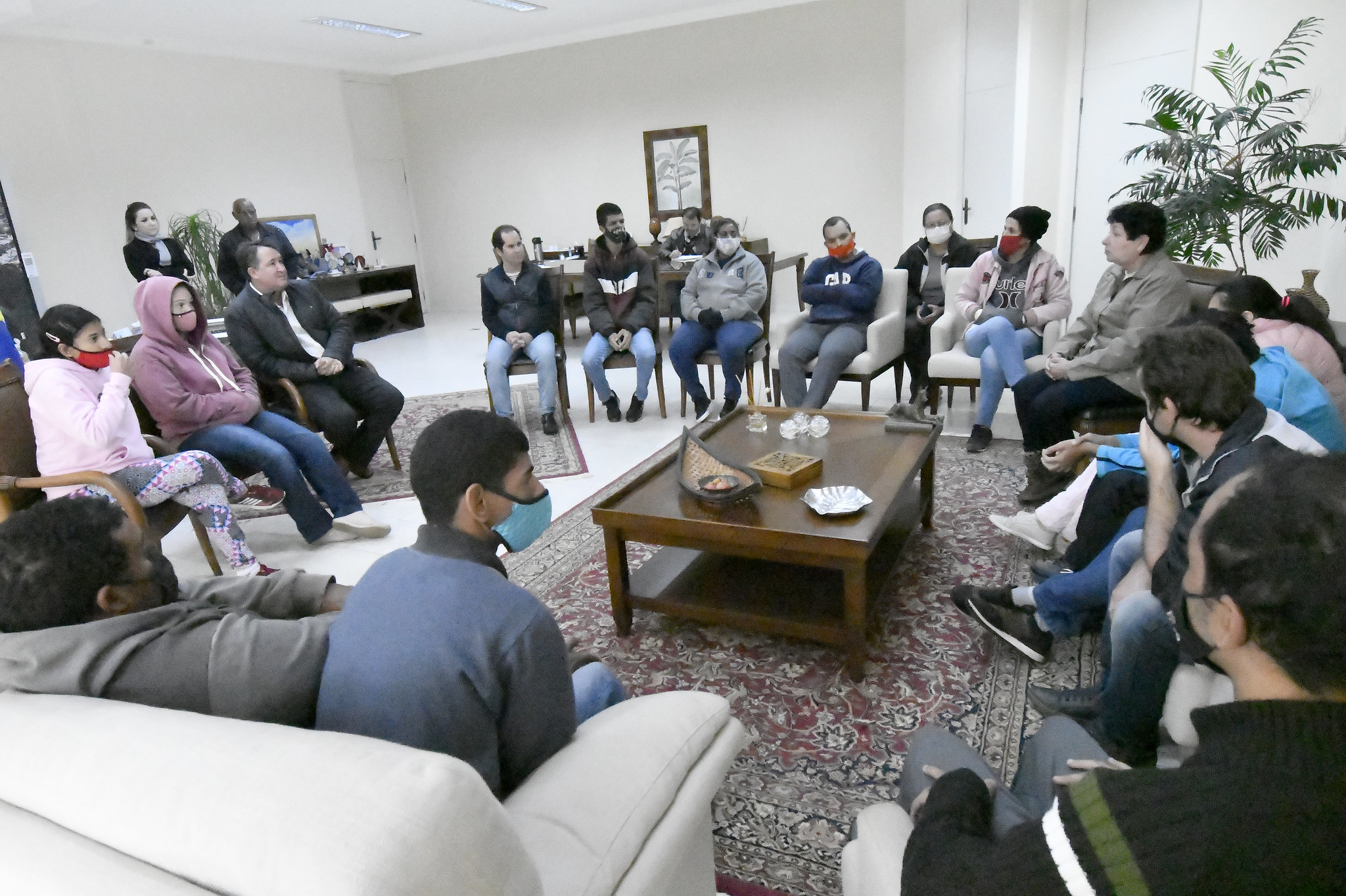 Foto da matéria Alunos da Apae visitam Pimentel e pedem apoio para entrar no mercado de trabalho