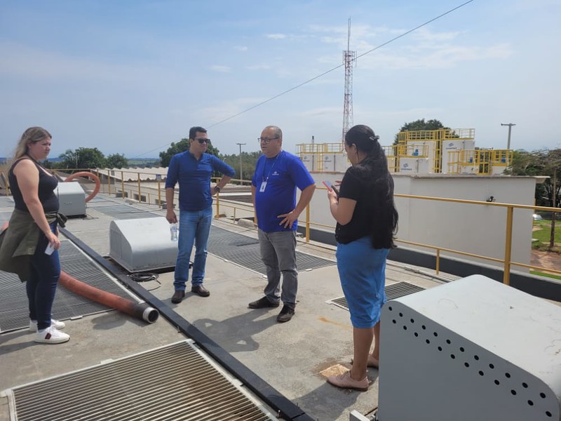 Foto da matéria Conselho de Saneamento Básico visita estações de tratamento de água da Sanepar