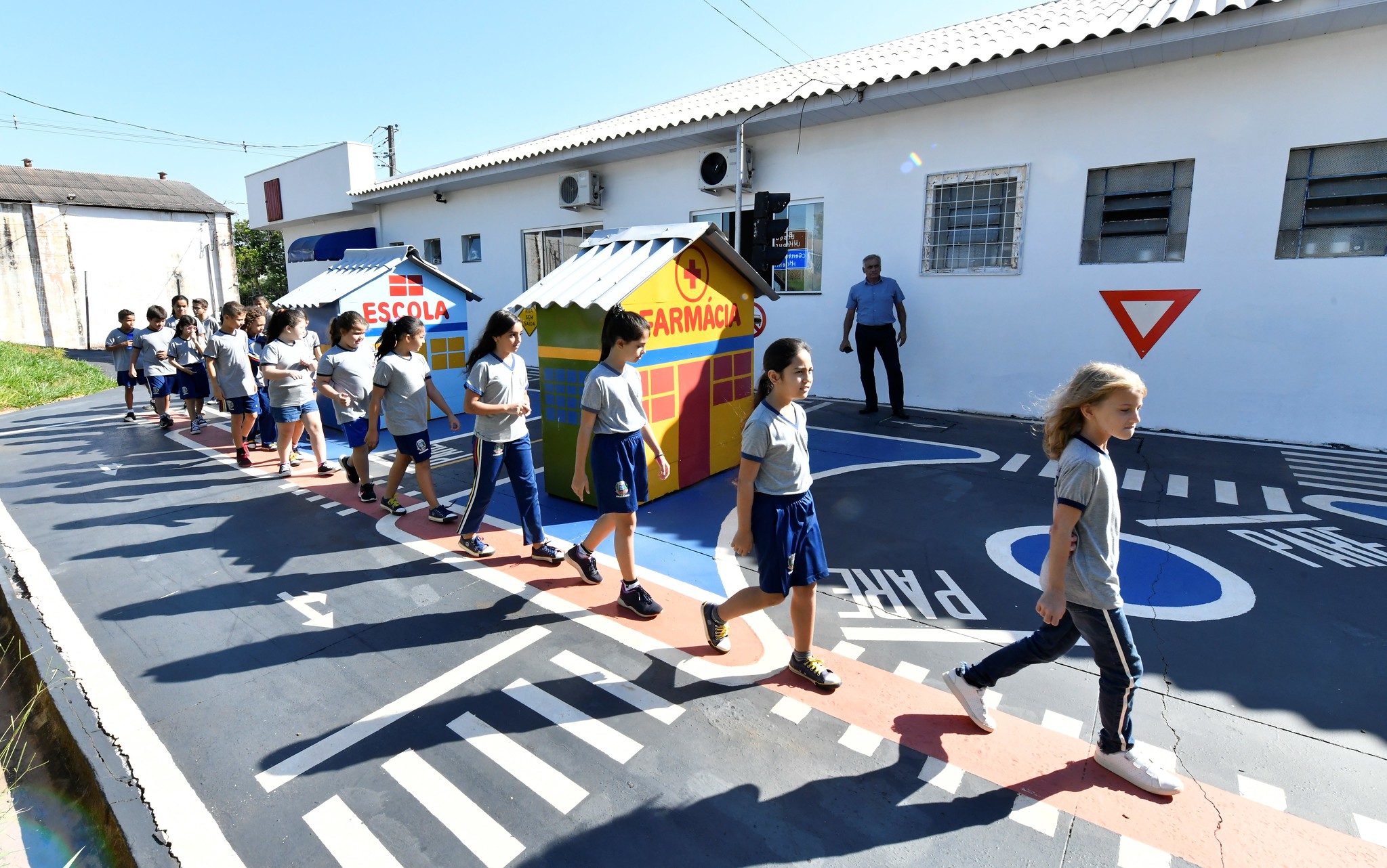Foto da matéria Escolinha de Trânsito do município inicia atividades com a primeira turma