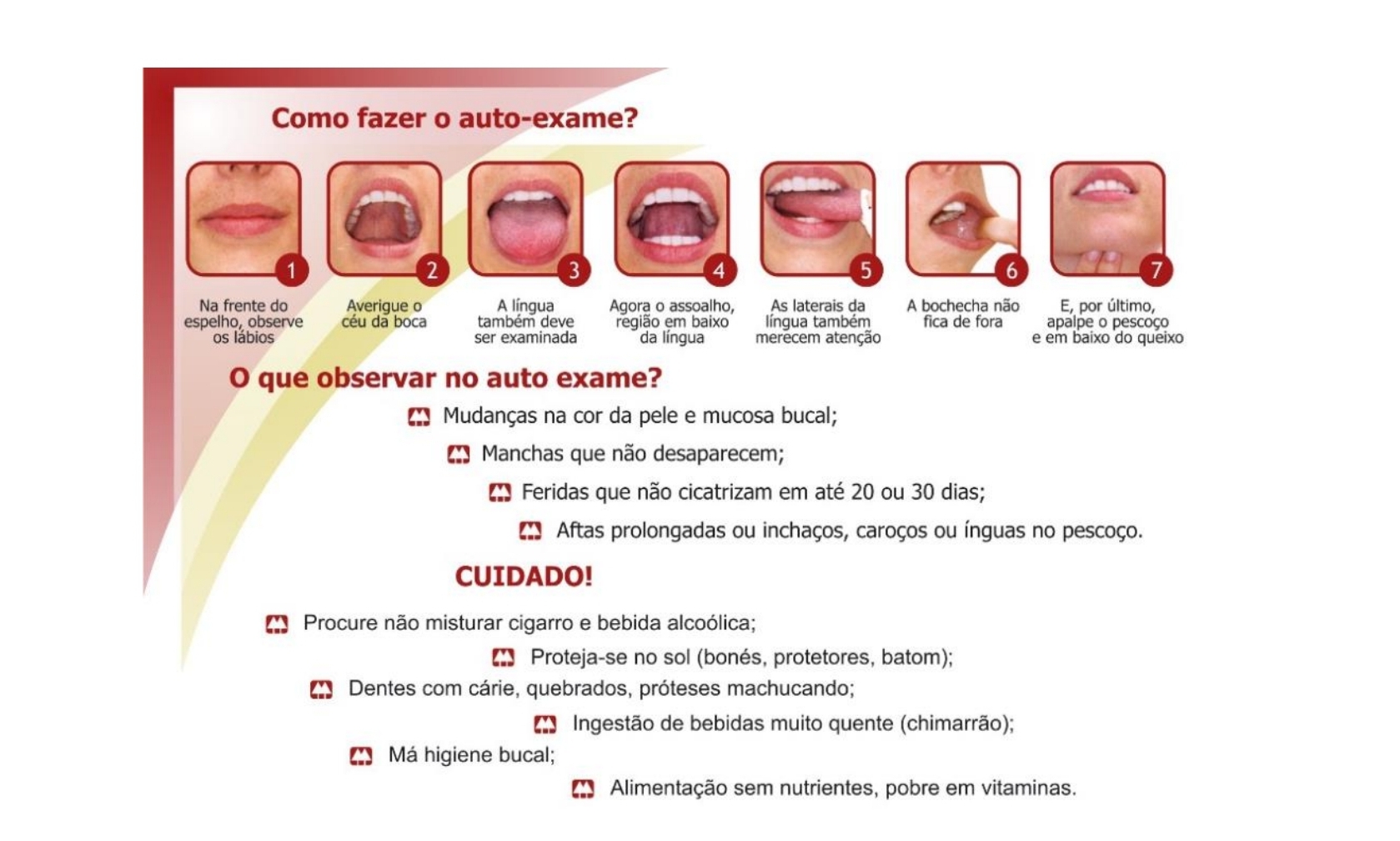 Foto da matéria Unidades de saúde têm ações especiais para falar sobre prevenção de câncer bucal
