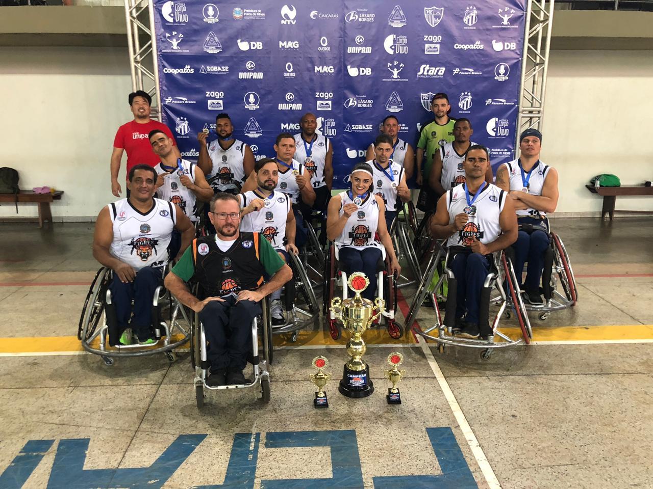 Foto da matéria Tigres Umuarama inicia disputa da Copa Patos de Basquete em Cadeira de Rodas