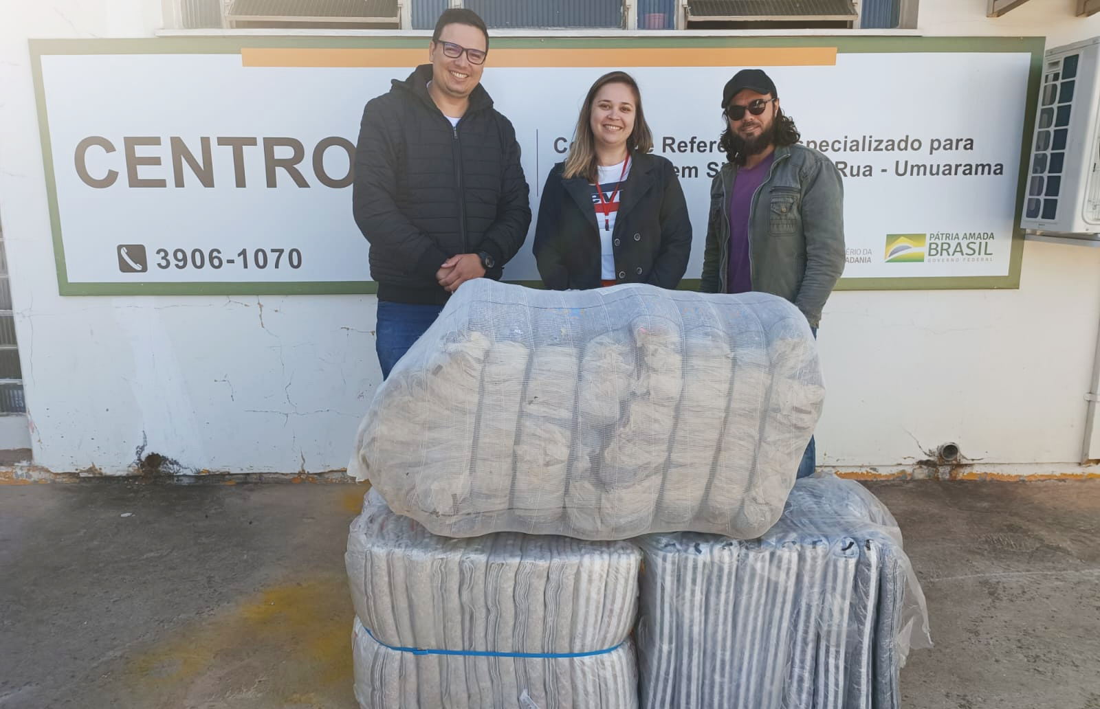 Foto da matéria Campanha arrecada quase 2 mil peças de roupas, calçados e cobertores