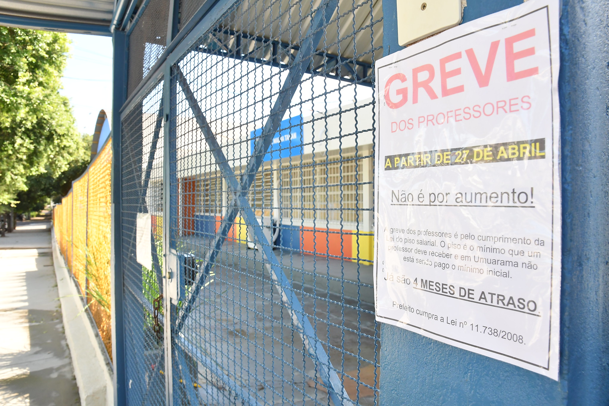 Foto da matéria Comunicado à imprensa - greve dos professores municipais