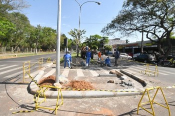 Obras na Castelo Branco com Parigot de Souza e Flórida exigem atenção dos motoristas