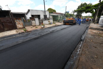 Melhorias na pavimentação beneficiam Centro Cívico e outras regiões da cidade