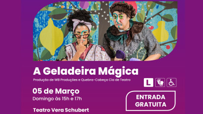 Espetáculo lúdico “A Geladeira Mágica” será apresentado de graça em Umuarama