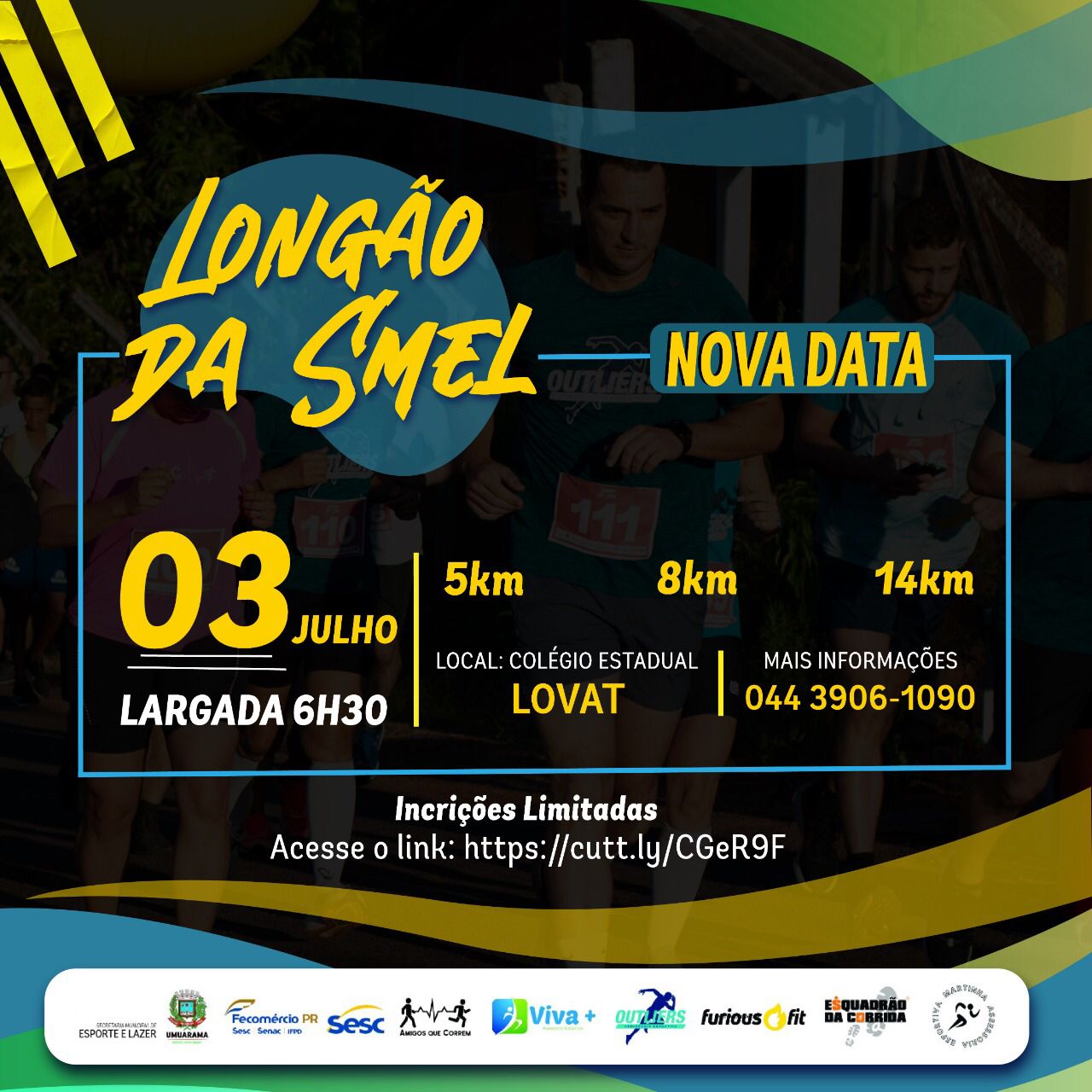 Foto da matéria ‘Longão’ com percurso de até 14 km já está com as inscrições abertas