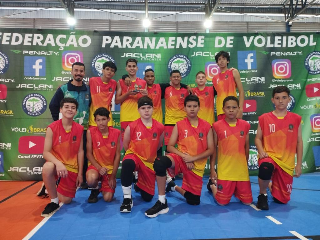 Foto da matéria Umuarama conquista 4º lugar no Campeonato Paranaense de Voleibol Sub-14