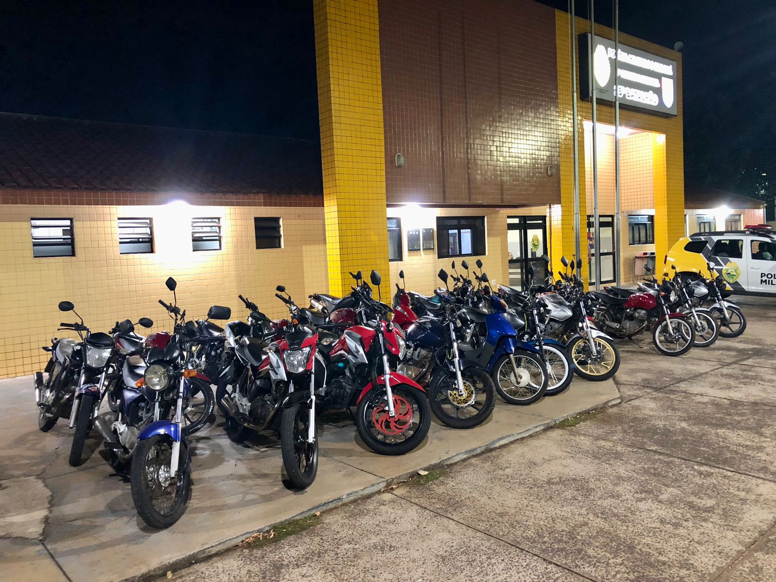 Foto da matéria Blitz de fiscalização da campanha Maio Amarelo retira 23 motos de circulação